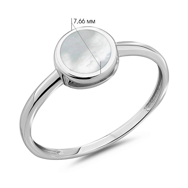 Золота каблучка Лýна з емаллю (арт. 141081беп) – зображення 4