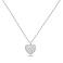 Серебряное колье с подвеской сердце с фианитами (арт. 7507/2605) – изображение 1