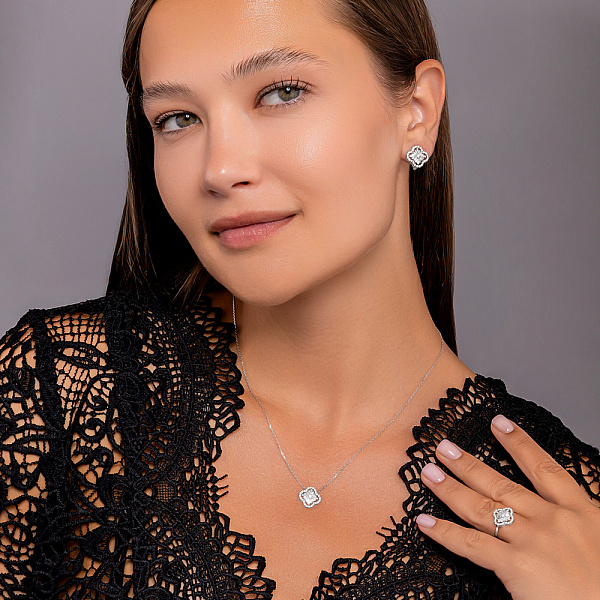 Золотое кольцо с бриллиантами (арт. К011497040б) – изображение 5