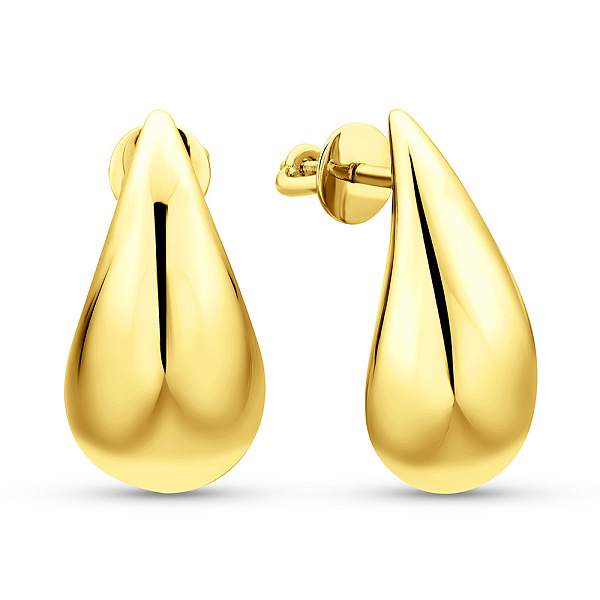 Серьги-пусеты из желтого золота (арт. 1091817ж) – изображение 1