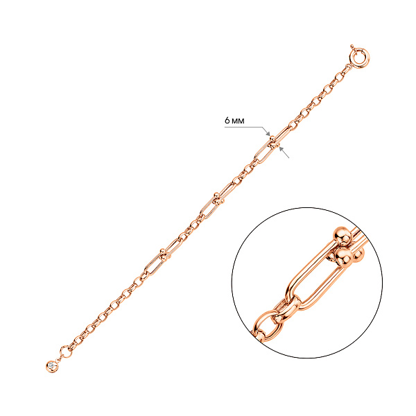 Золотий браслет (арт. 326768) – зображення 2