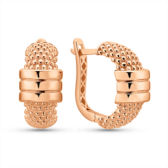 Серьги из красного золота (арт. 1092020)