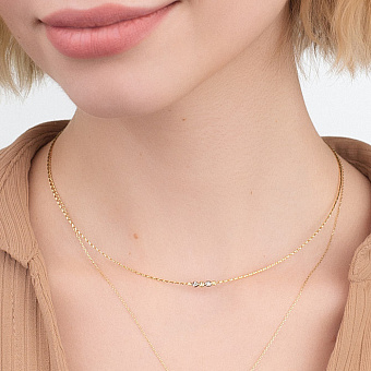 Золотое колье Orbit (арт. 351991жб)