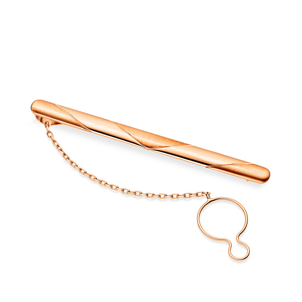 Зажим для галстука из красного золота (арт. 200080м) – изображение 1