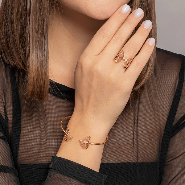 Золотой браслет Бабочки (арт. 341333) – изображение 3