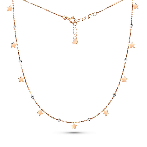 Золоте кольє з зірочками (арт. 352571кб) – зображення 2