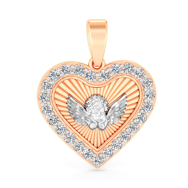 Золотая подвеска Ангел (арт. 440928кб) – изображение 1