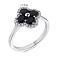 Серебряное кольцо с фианитами (арт. 7501/6270ч) – изображение 2