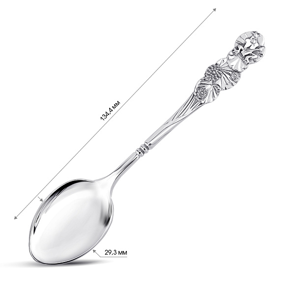 Серебряная ложка Царевна лягушка (арт. 7922/8100553) – изображение 2