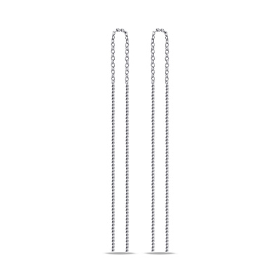 Срібні сережки-протяжки  (арт. 7502/3520)
