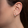 Серьги из желтого золота с фианитами (арт. 115800ж) – изображение 2