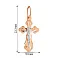 Золотий натільний хрестик з розп'яттям (арт. 514101а) – зображення 2