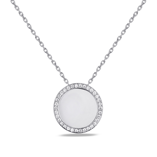 Серебряное колье с фианитами (арт. 7507/1638) – изображение 1