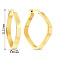 Серьги-кольца из желтого золота (арт. 108663/30ж) – изображение 2