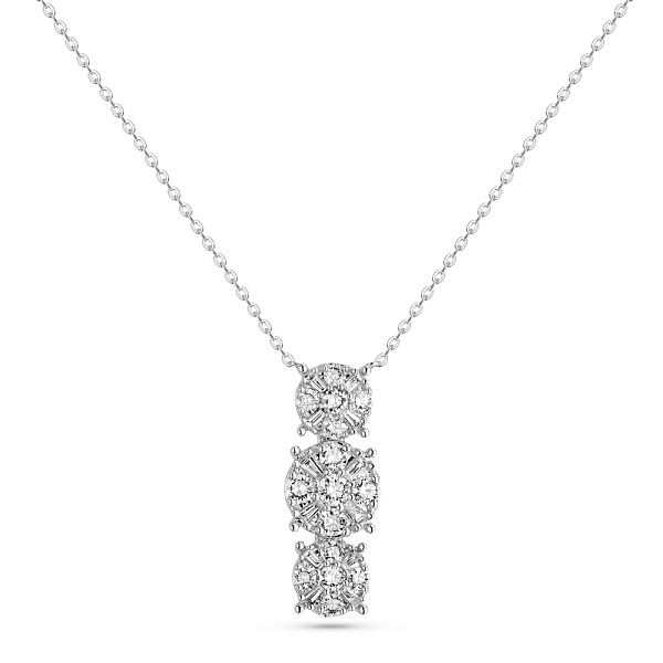 Колье из белого золота с бриллиантами (арт. Ц341567040б) – изображение 1