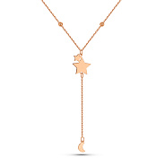 Колье-галстук из красного золота (арт. 352618)