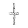 Срібний хрестик з розп'яттям (арт. 7504/4076) – зображення 1