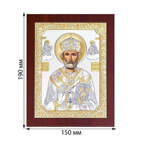 Ікона Миколай Чудотворець (150х190 мм) (арт. PR-4/003G/K) – зображення 2