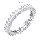 Серебряное кольцо с дорожкой из фианитов (арт. 7501/6994) – изображение 2