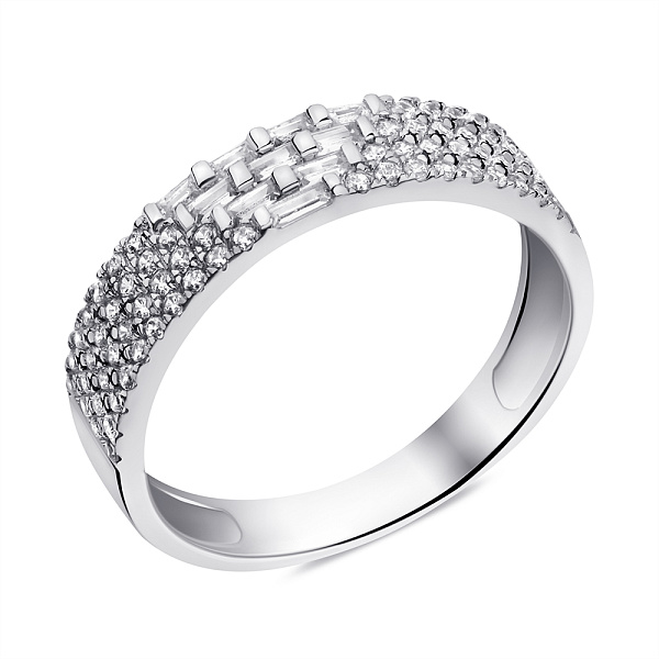 Серебряное кольцо с фианитами (арт. 7501/6872) – изображение 1