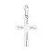 Хрестик з білого золота з фіанітами (арт. 440635б) – зображення 1