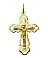 Хрест з комбінованого золота (арт. 520301ж) – зображення 1