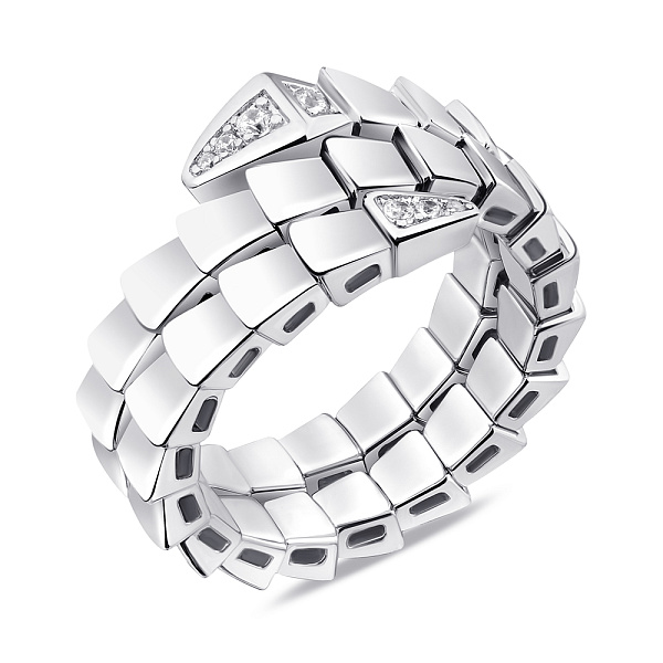 Каблучка зі срібла з фіанітами (арт. 7501/6438) – зображення 1