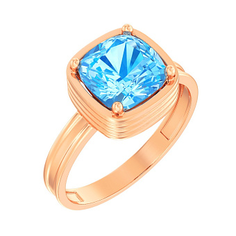 Фото Золота каблучка з кварцом (арт. 147600ПсГ)