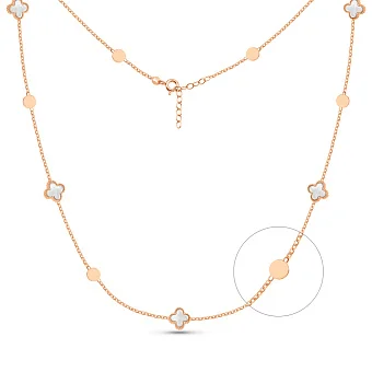 Золоте кольє з перламутром (арт. 352781/8п)