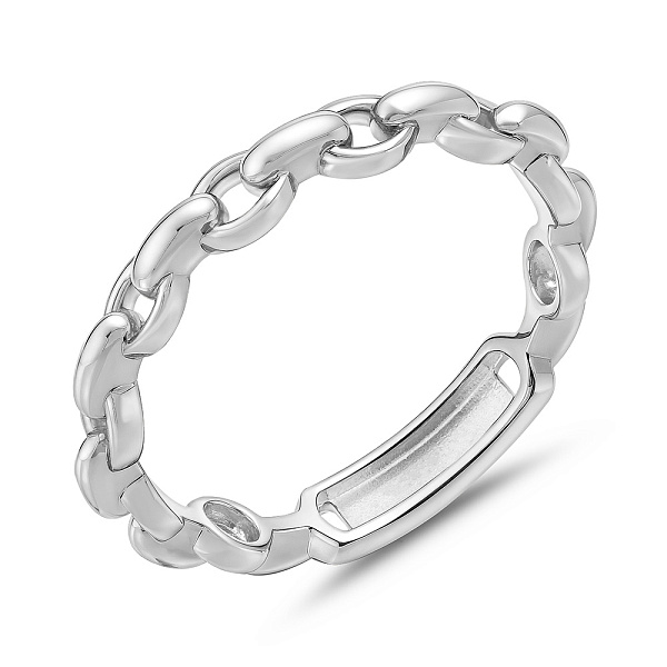 Золотое кольцо без камней Звенья (арт. 140849б) – изображение 1