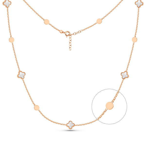 Золоте кольє з перламутром (арт. 352781/8п) – зображення 1