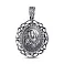 Серебряная ладанка иконка Божья Матерь (арт. 7917/0323-ч) – изображение 1