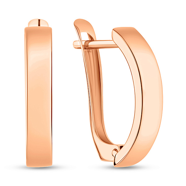 Серьги из золота без камней (арт. 120700) – изображение 1