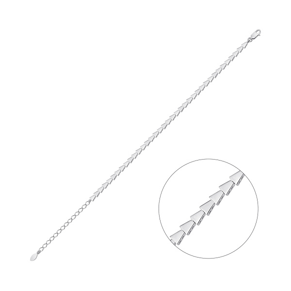 Серебряный браслет без вставок (арт. 7509/4846) – изображение 1