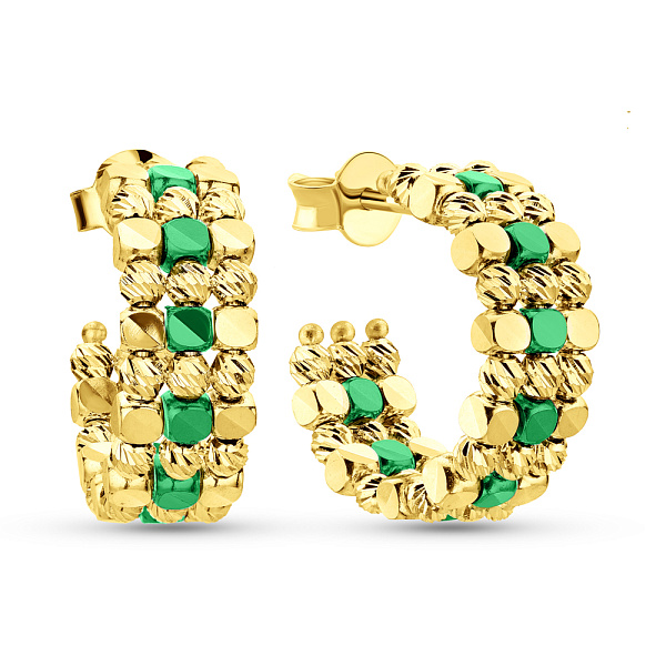 Золотые серьги-пусеты Francelli (арт. 1091599жз) – изображение 1