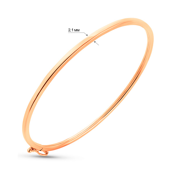 Жорсткий золотий браслет (арт. 326545) – зображення 3