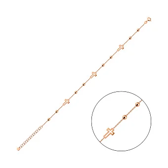 Золотий браслет без каміння (арт. 326551)