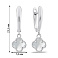 Серьги-подвески из серебра с перламутром (арт. 7502/4265/7п) – изображение 2