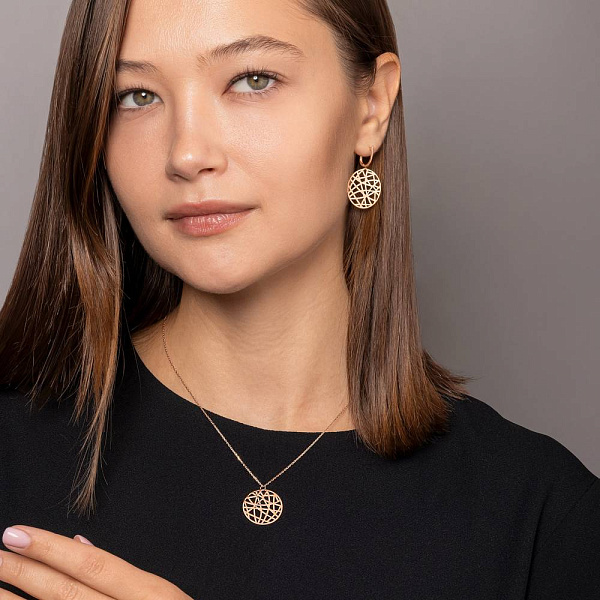 Колье из красного золота (арт. 360156) – изображение 4