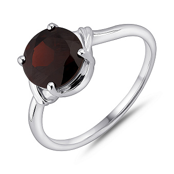 Серебряное кольцо с гранатом (арт. 7501/2193753Г)