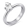 Серебряное кольцо с фианитом (арт. 7501/8155) – изображение 2