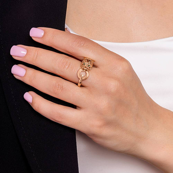 Золотое кольцо Пантера (арт. 156295з) – изображение 3