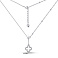 Серебряное колье Клевер с фианитами (арт. 7507/2221/10) – изображение 3