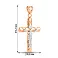 Золотой крестик с распятием (арт. 500671) – изображение 5