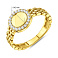 Кольцо из желтого золота с фианитами (арт. 140907ж) – изображение 4