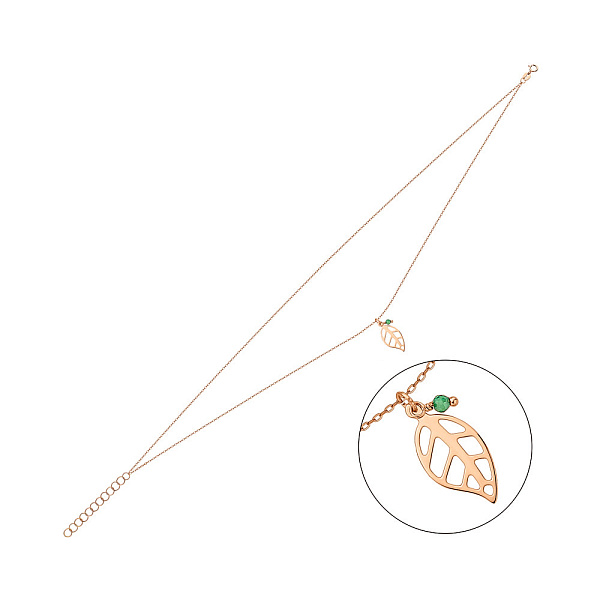 Золотий браслет на ногу (арт. 326985зн) – зображення 1