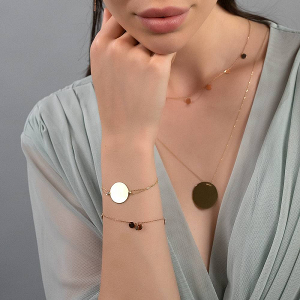 Браслет "Монеты" из красного золота (арт. 324795/20) – изображение 2