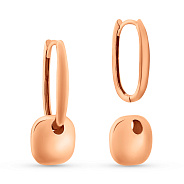 Сережки трансформери з червоного золота (арт. 1091964)