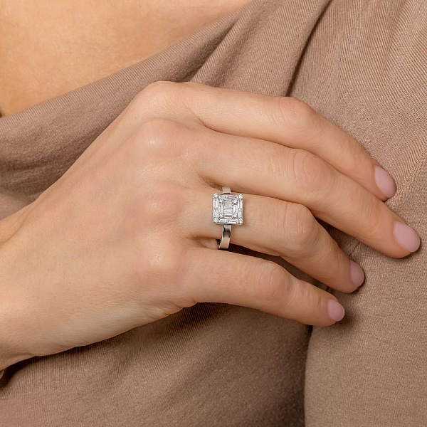 Золота каблучка з діамантами (арт. К011298060б) – зображення 3