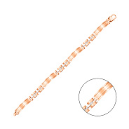 Браслет из красного и белого золота (арт. 3261197кб)